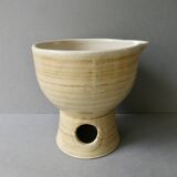 Set of 6 mazagrans and a sandstone pitcher