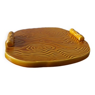 Noblaceram Limoges wood-effect slip cheese board