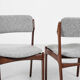 Midcentury Danish set of 6 dining chairs in rosewood by Erik Buch for Oddense Maskinsnedkeri 1960s