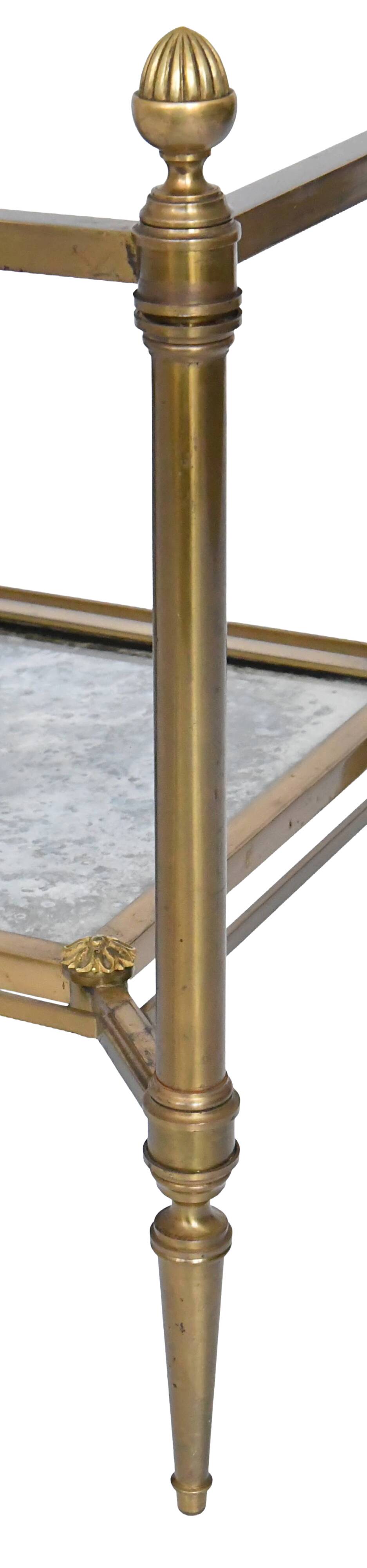 Bronze and gilded brass coffee table by Maison Jansen