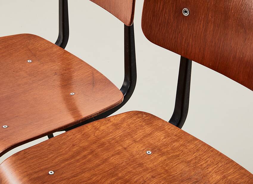 Friso Kramer Set of 4 Result chairs for Ahrend de Cirkel 1958