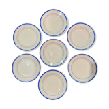 Lot 7 plates Mill of Wolves - Blue Edising Hamage