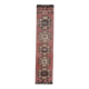 1970s Turkish Oushak Handmade Wool Cotton Orange Runner Rug 82x366