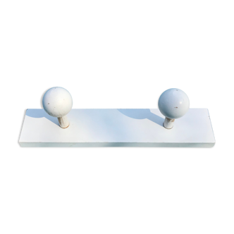 Wooden wall coat holder