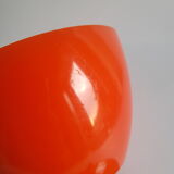 Vintage seventies orange ice bucket