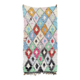 Tapis berbere Boucherouite  – 100 x 210 cm – Fait main au Maroc
