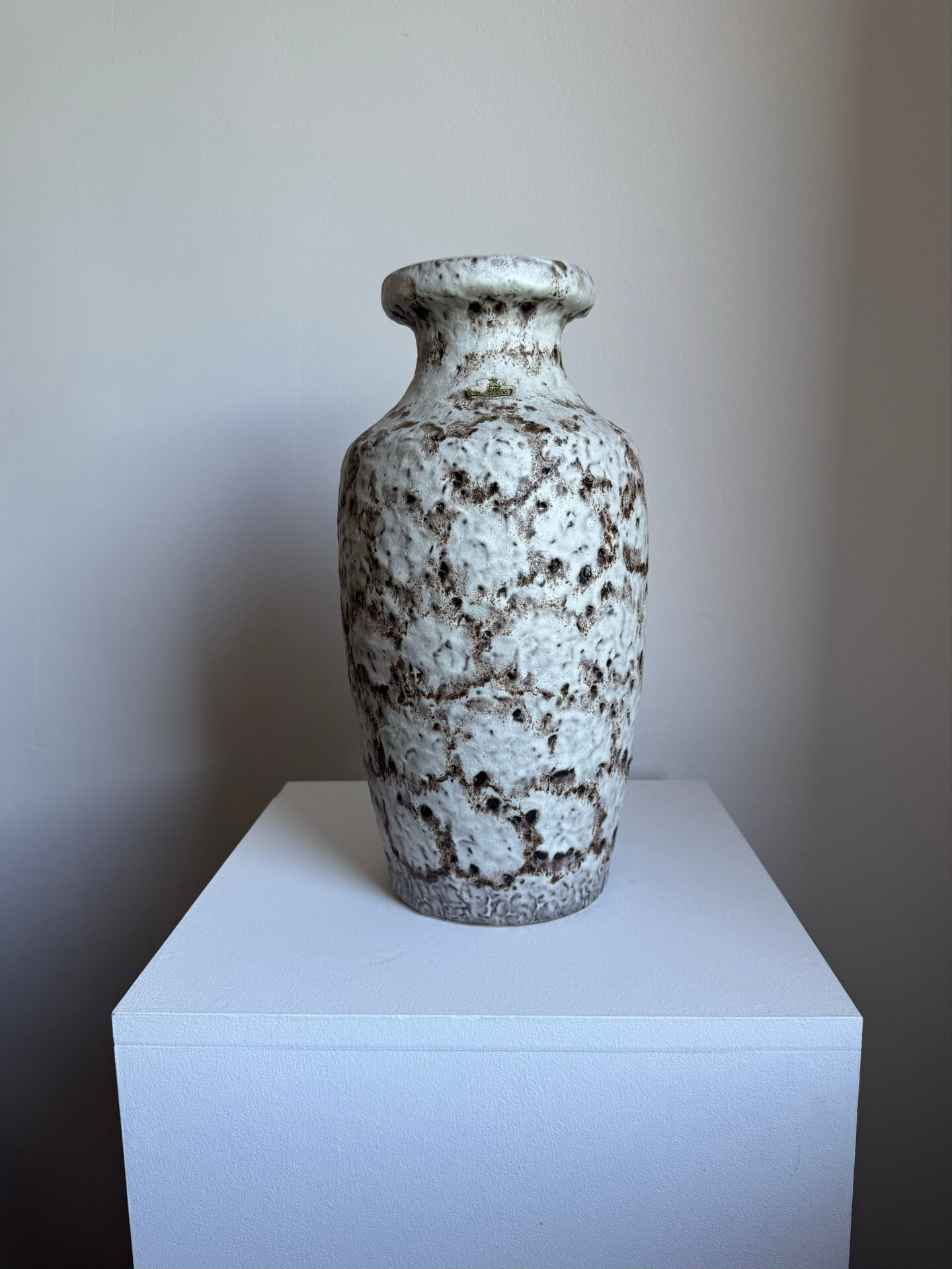 Vintage 1970s Large Bay Keramik Fat Lava Vase MCM West Germany