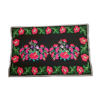 Vintage floral sofa cover, bedspread made by hand 200x150cm in Romania