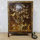 Vintage Chinese cabinet with birds & flowers, red & gold (bohemian)