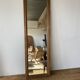 Old foot mirror gilded