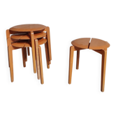 4 Scandinavian stools