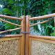 Bamboo screen and rattan 70s