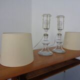 Glass table lamps by Michael Bang for Holmegaard, 1970s, set of 2.