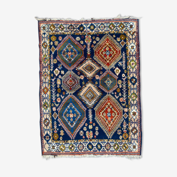Tapis persan vintage Yalameh fait main 112x150 cm