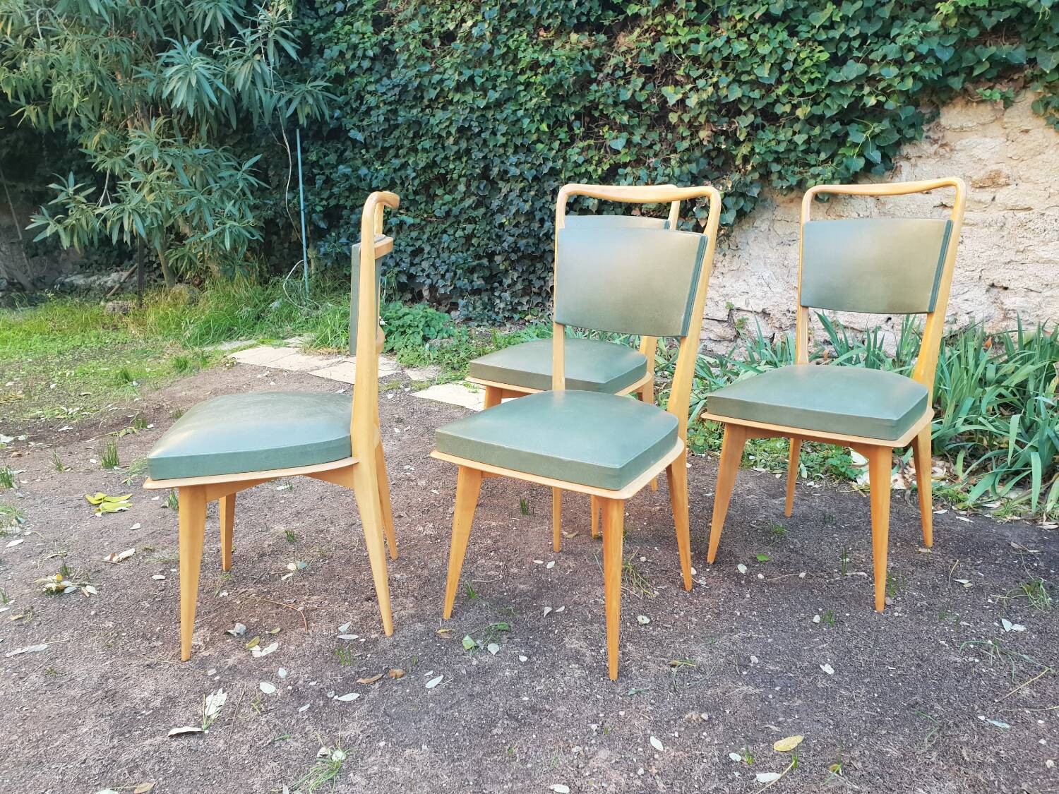 Series of 4 chairs 1950