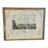 Engraving The port of Saint Jean de Luz