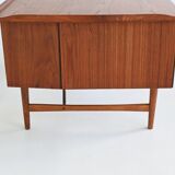 Peter Løvig Nielsen boomerang writing desk in teak Løvig Denmark 1960