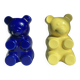 Duo of Haribo pop teddy wall vases in earthenware