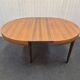 Vintage Scandinavian table with double butterfly extension.