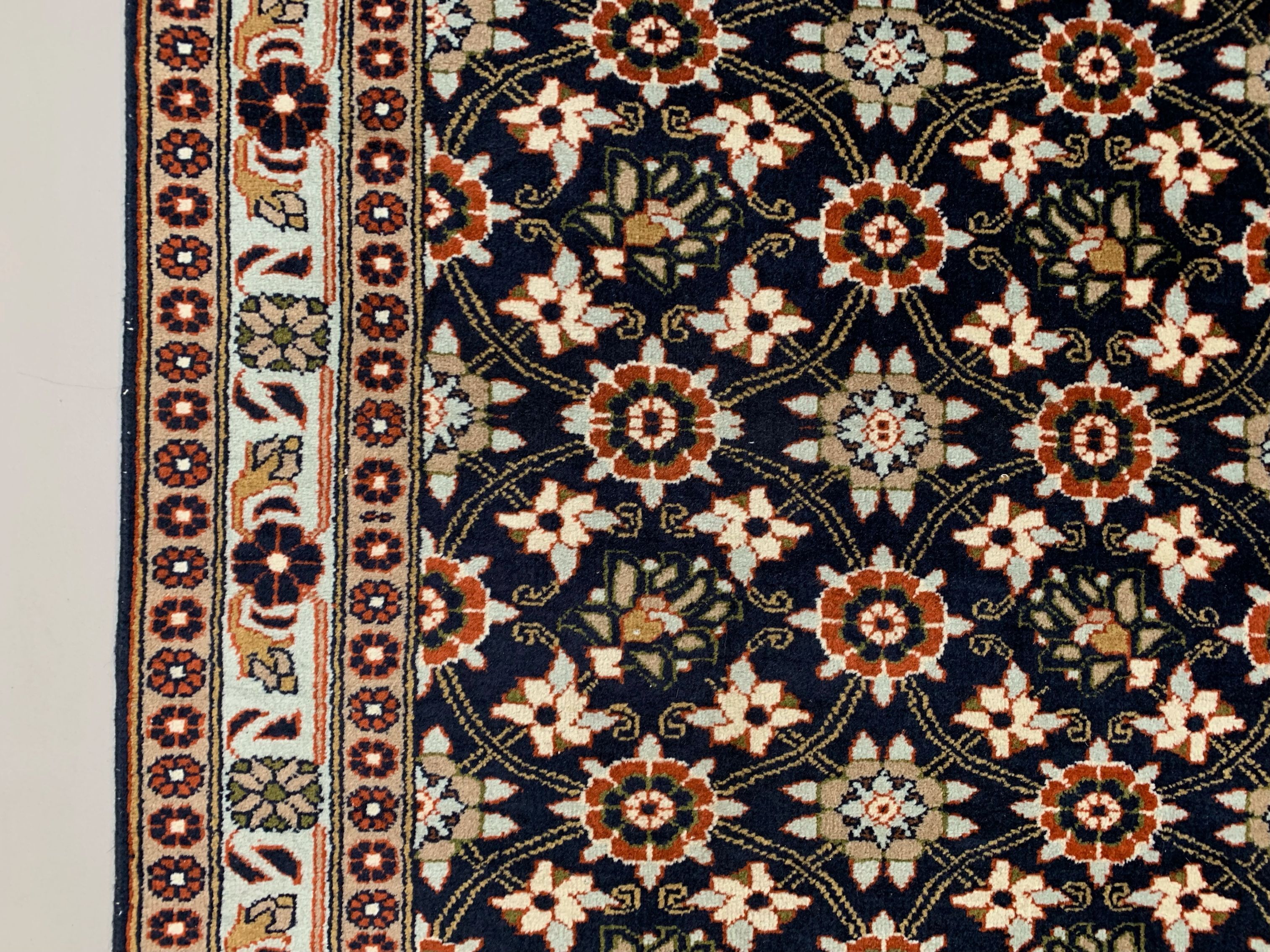 Vintage Tribal Indian Long runner 356x83 cm veg dye wool rug tribal handmade