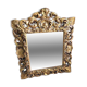 Miroir en bois dore a coquille