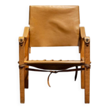 Leather safari chair