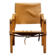 Leather safari chair