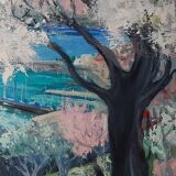 Painting by Jean Goujon "Spring on Cannes"