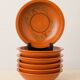 Glazed earthenware soup plates from Morocco