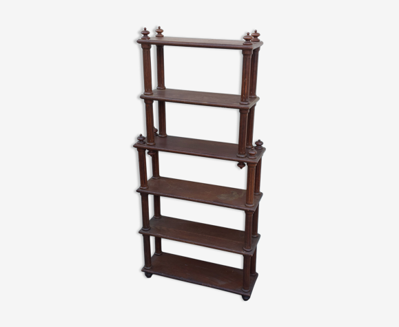 Étagère en chêne 6 plateaux 1900