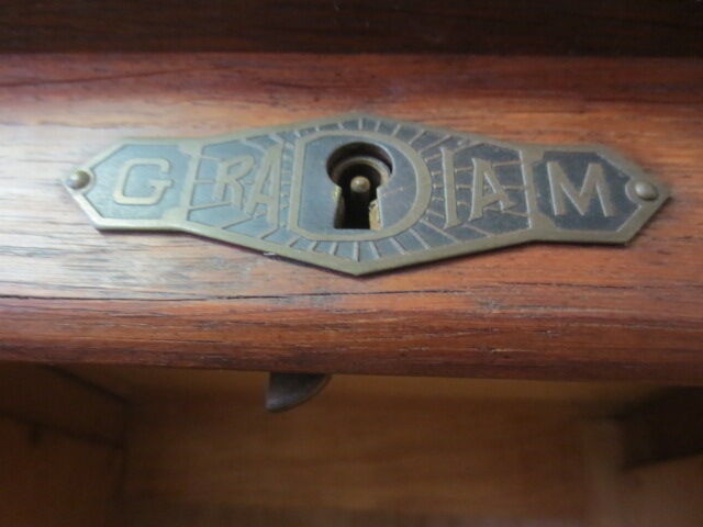 Double 50s curtain cabinet