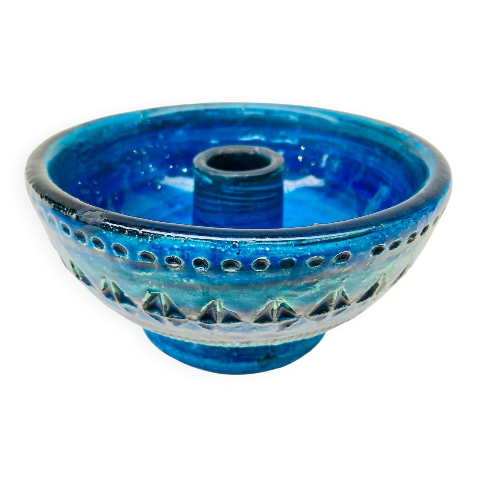 “Rimini Blu” candle holder – Aldo Londi for Bitossi