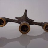Brutalist Bronze Candleholder, 1960s