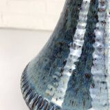 Danish table lamp in blue ceramic, Soholm Stentøj, Scandinavian Denmark