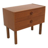 Commode, chevet scandinave en teck, Suède, 1960