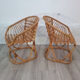 Pair of armchairs attributed to Tito Agnoli, 1960s