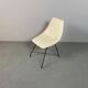 Augusto Bozzi ‘Aster’ Side Chair for Saporiti, Italy, 1950s – Cream Vinyl