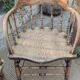 Pair of English captain's armchairs