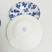 Set of 3 hollow plates Royal Tudor Orchid by Grindley