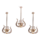 Lot de 3 lustres fontaine Art Déco de Barovier e Toso, verre de Murano, 194