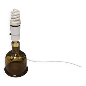 Holmegaard glass table lamp, by Michael Bang 1974 (Already discontinued in 1981) Model Meteor,