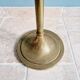 Brass and grooved glass floor lamp in Art Deco style