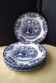 6 English porcelain dessert plates by Johnson Bros.