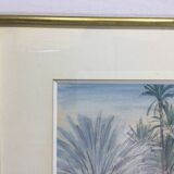 Henri Verge Sarrat – Drawing on watercolor “Oasis”
