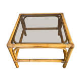 Tabb bo the vintage rattan and smoked glass bass