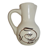 Ceramic pitcher signed Cazalas