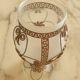 Vase verre et laiton