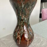 Vase with handle pottery Sars Maine