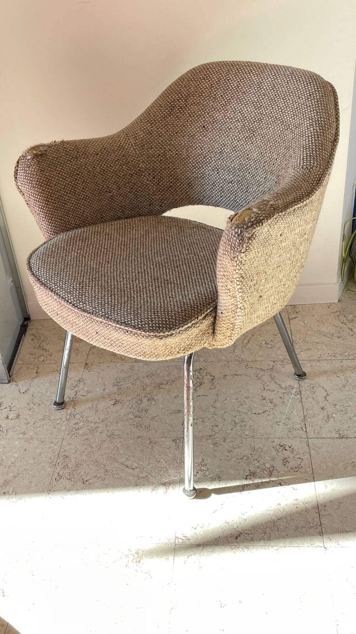 Fauteuil Conférence Eero Saarinen par Knoll années 70