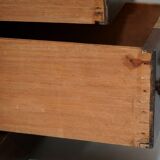 Victorian desk with two columns, hardwood, with VR locks, 1860.